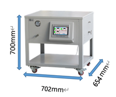 Touch screen mass flow control distribution cabinet
