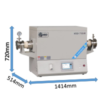 Dual temperature and dual control tube furnace