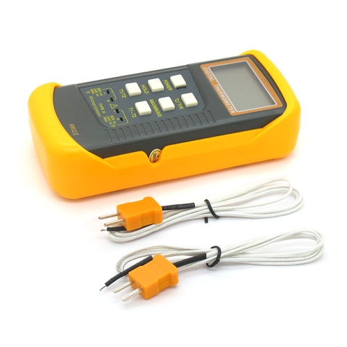 Dual-channel K-type digital thermometer