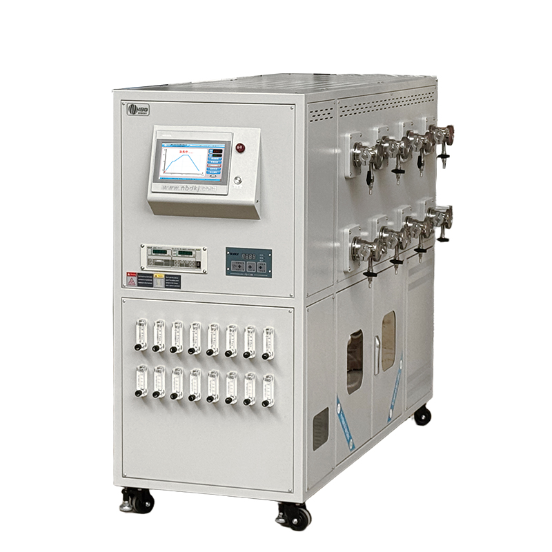 High throughput eight channel tubular furnace