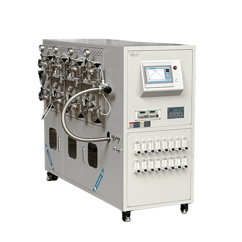 High throughput eight channel tubular furnace